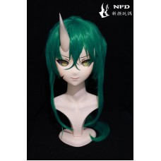 (NFD038)Customize Handmade Crossdress Full Head Female/Girl Resin Japanese Cartoon Character Animego Cosplay Kigurumi Mask (NFD038)Customize Handmade Crossdress Full Head Female/Girl Resin Japanese Cartoon Character Animego Cosplay Kigurumi Mask